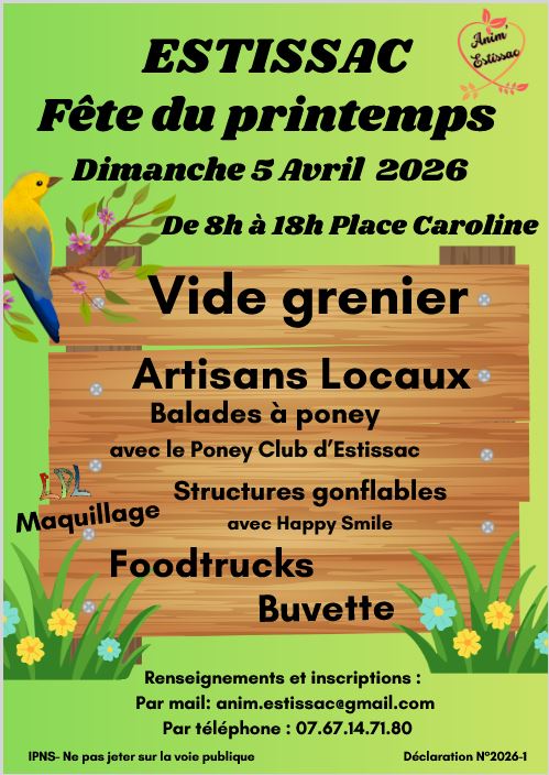 FETE DU PRINTEMPS - ANIM' ESTISSAC - BAPTEMES PONEY